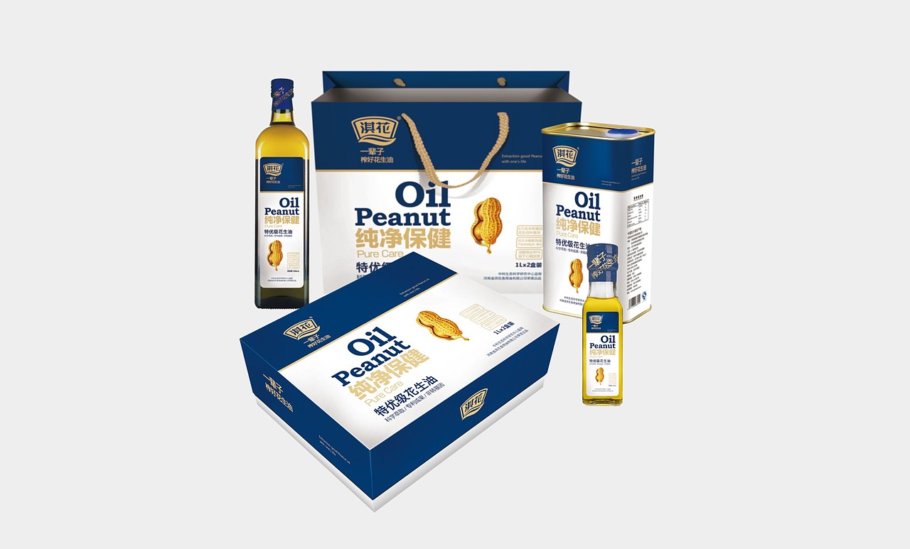 花生油包装 - 阿七设计（图ZNzQ2MjM4ODQ=） - 包装 - 站酷设计师阿七设计原创素材 - 站酷ZCOOL