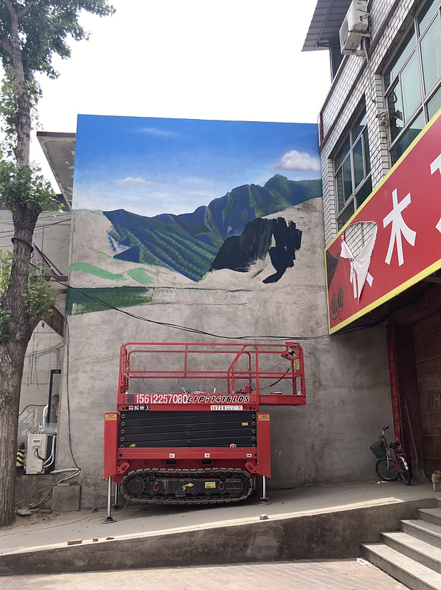 河北风景墙绘步骤（图ZMzQxNDA3MzUy） - 其他 - 站酷设计师匠心彩绘刘海乐原创素材 - 站酷ZCOOL