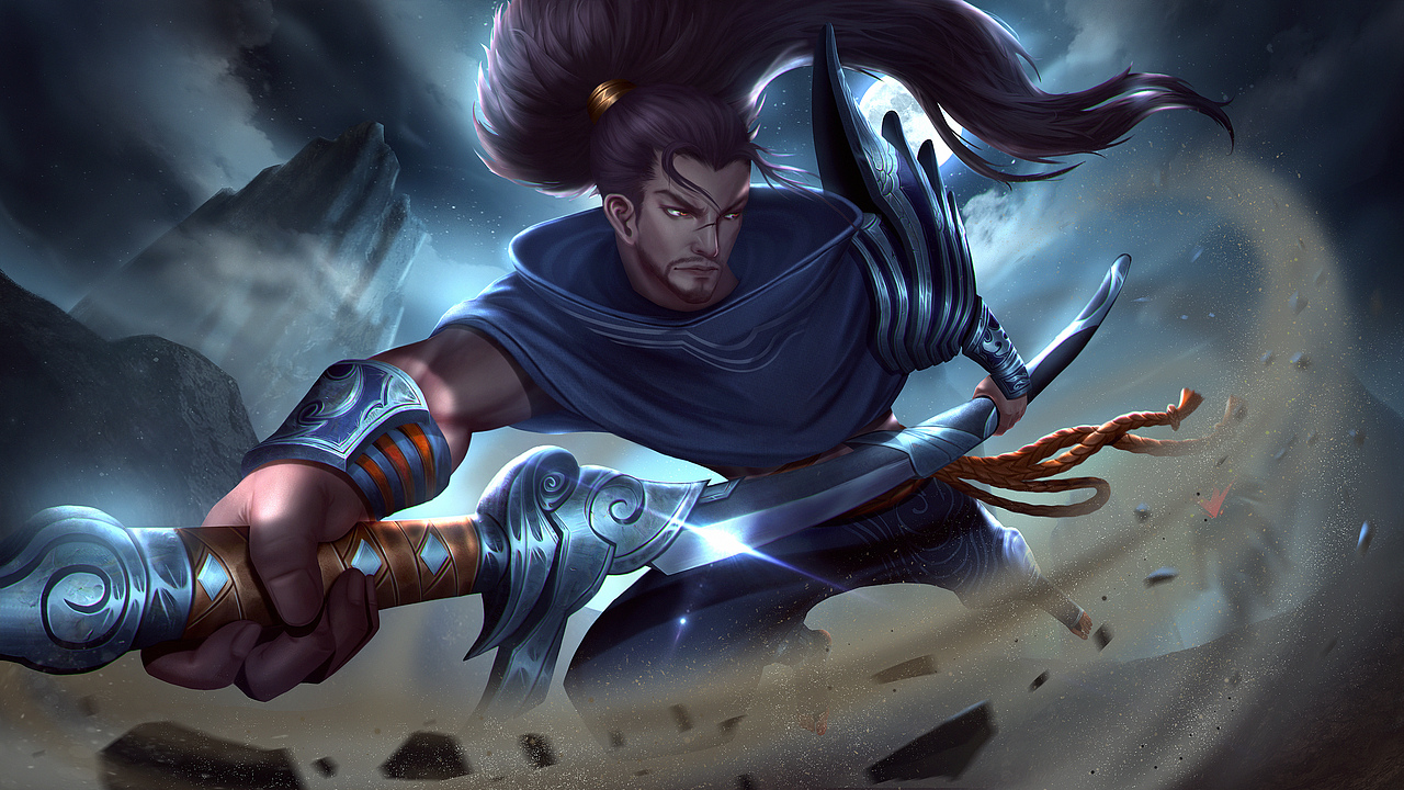 疾风剑豪_亚索|插画习作（图ZMjMzMTk3Nzky） - 创作习作 - 站酷设计师丶鬼木原创素材 - 站酷ZCOOL
