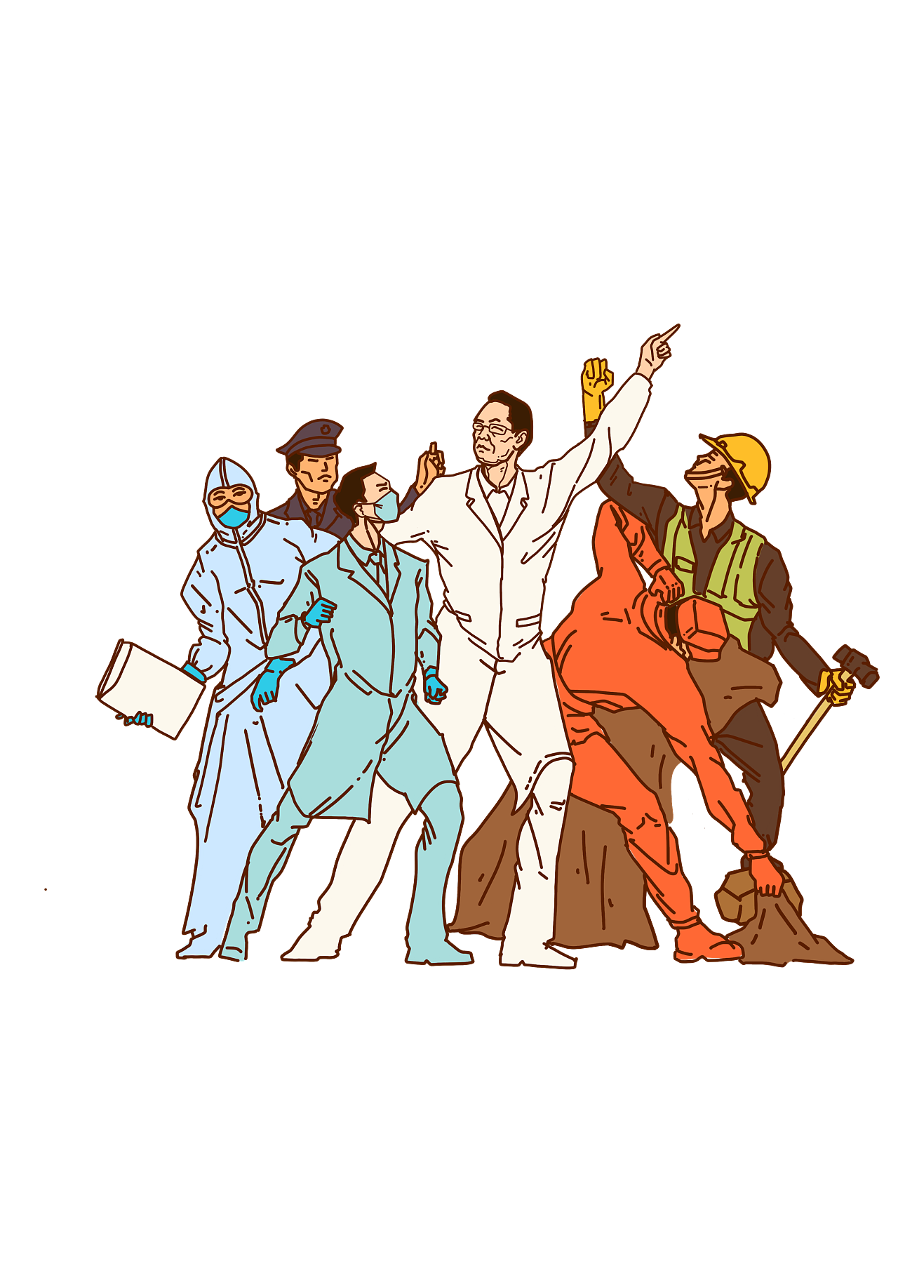 武汉加油-致敬逆行者