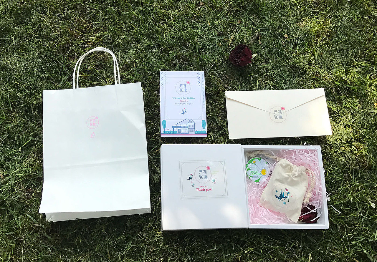自家小院婚礼相关纸品设计