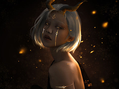 惡魔之子（個人主頁-ZNjE5NjcyMjA=） - 修圖/后期 - 站酷設(shè)計師小藤霏霏原創(chuàng)素材 - 站酷ZCOOL