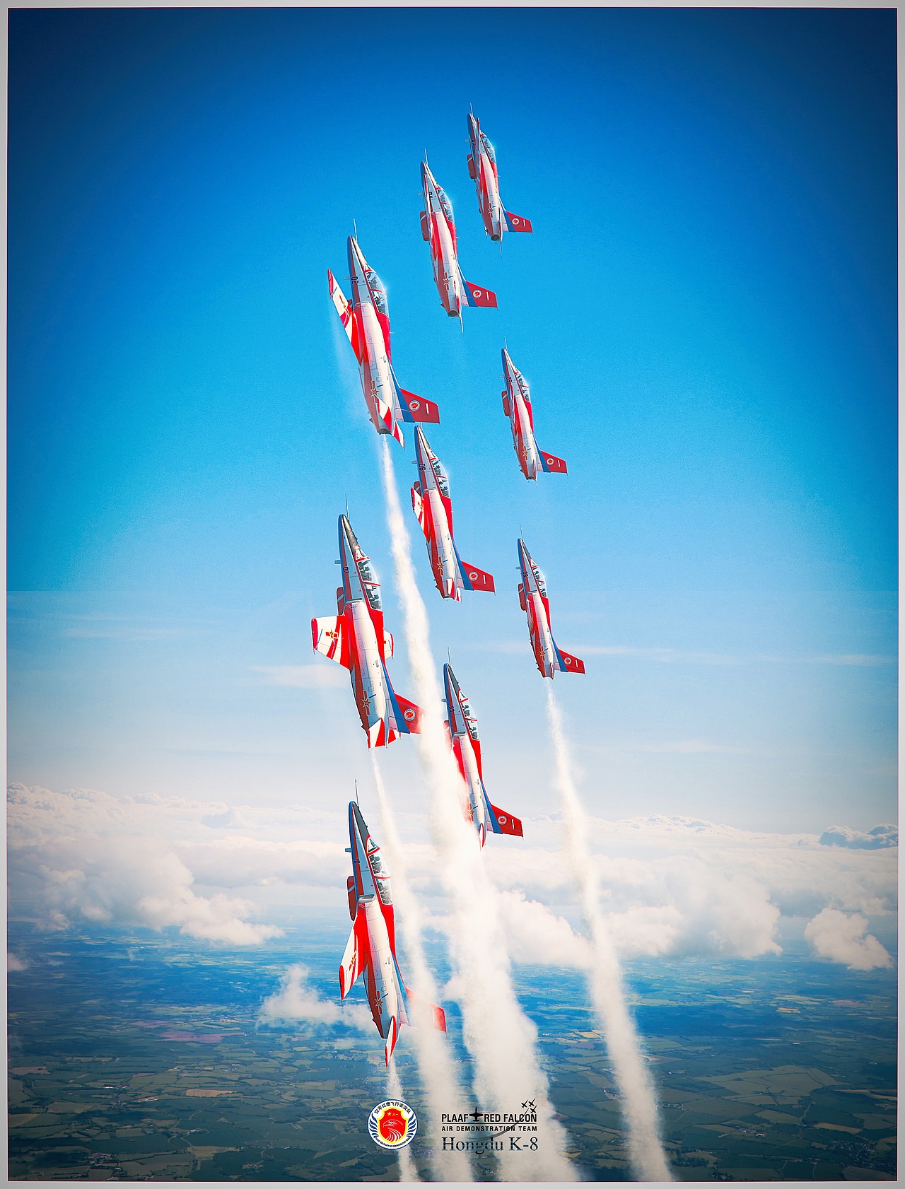 红鹰之翼【PLAAF Red Falcon Air DemonstrationTeam】（图ZMjc0MzMxMzIw） - 机械/交通 - 站酷设计师pxfpxd原创素材 - 站酷ZCOOL