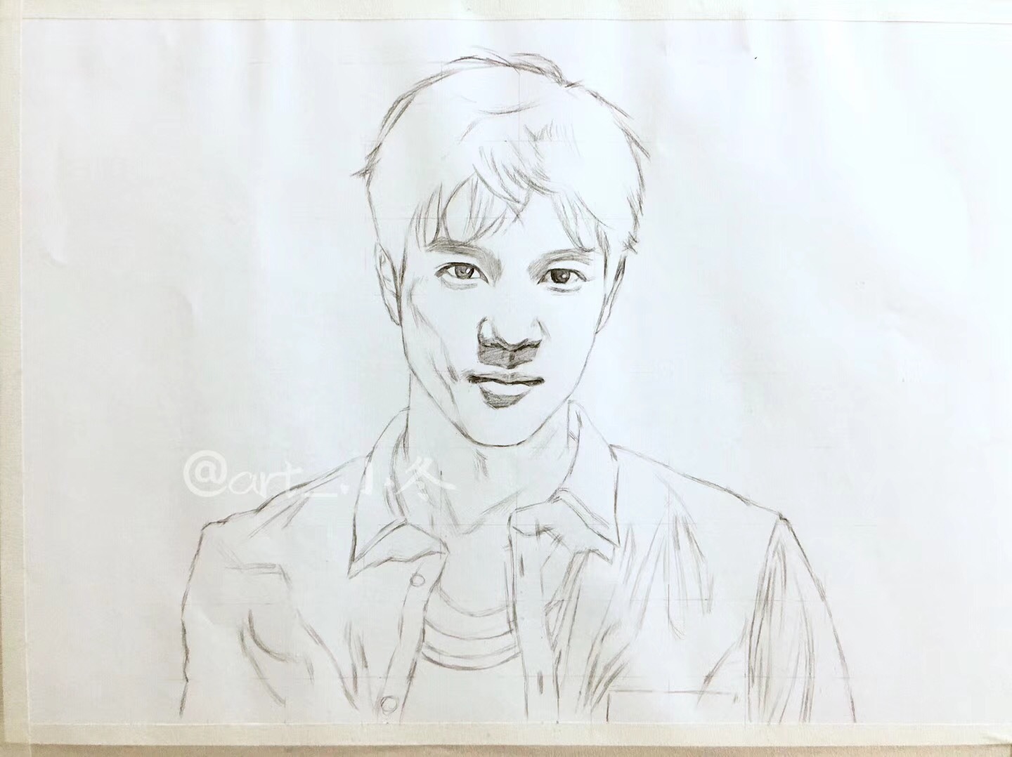 4k素描人像14小时示范