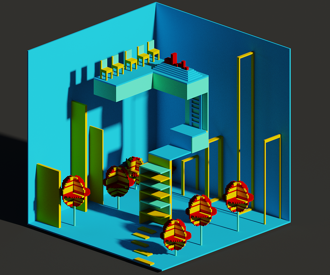 Magicavoxel的小模型（图ZMjA5ODcyNTI0） - 其他平面 - 站酷设计师蓝1753原创素材 - 站酷ZCOOL