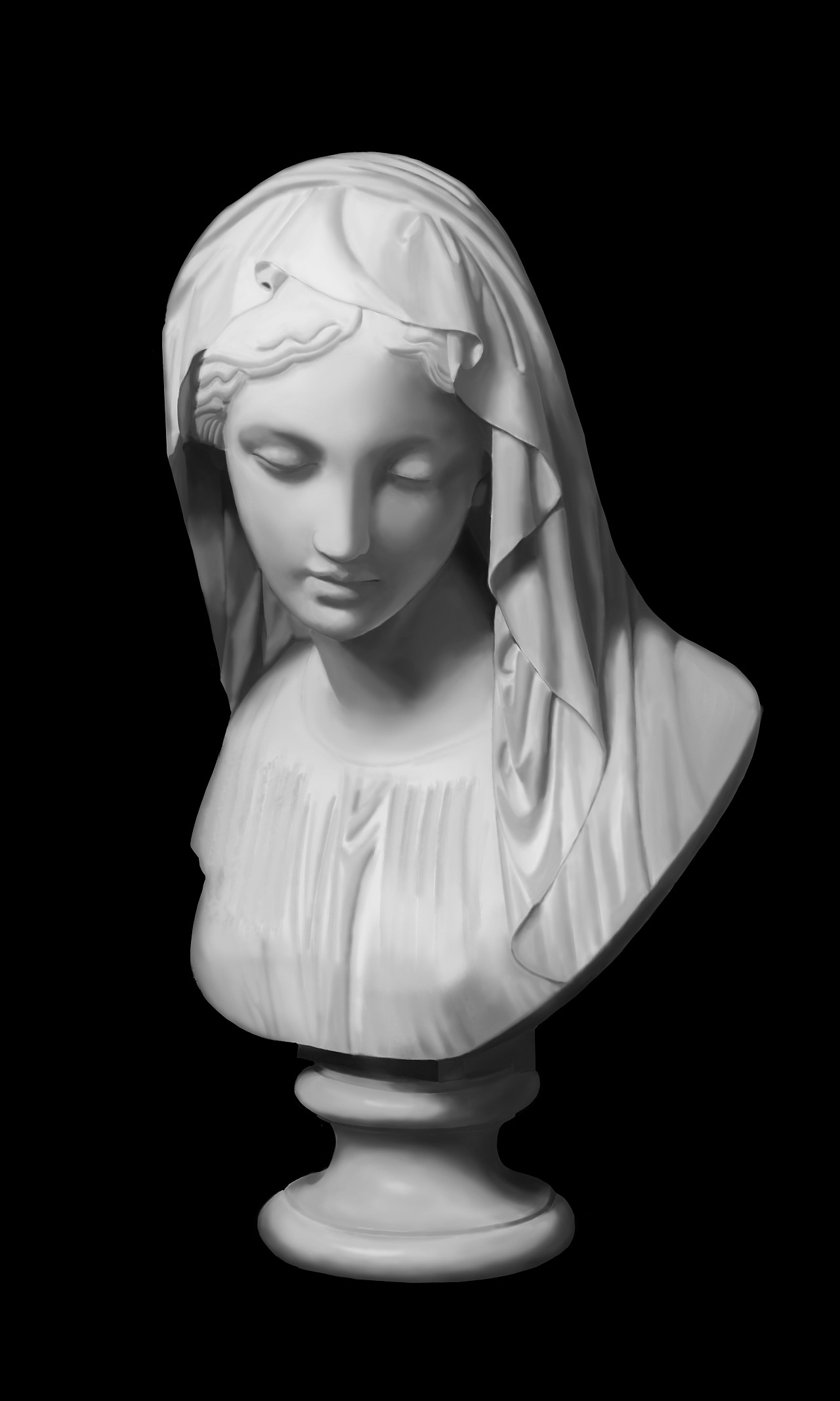 圣母像临摹|纯艺术|绘画|阿路卡 - 临摹作品 - 站酷 (zcool)