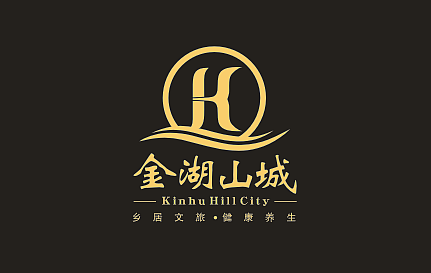 金湖山城logo设计