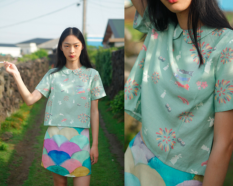 与独立服装品牌 Mintcheese 合作出的和风系 两周年纪念款