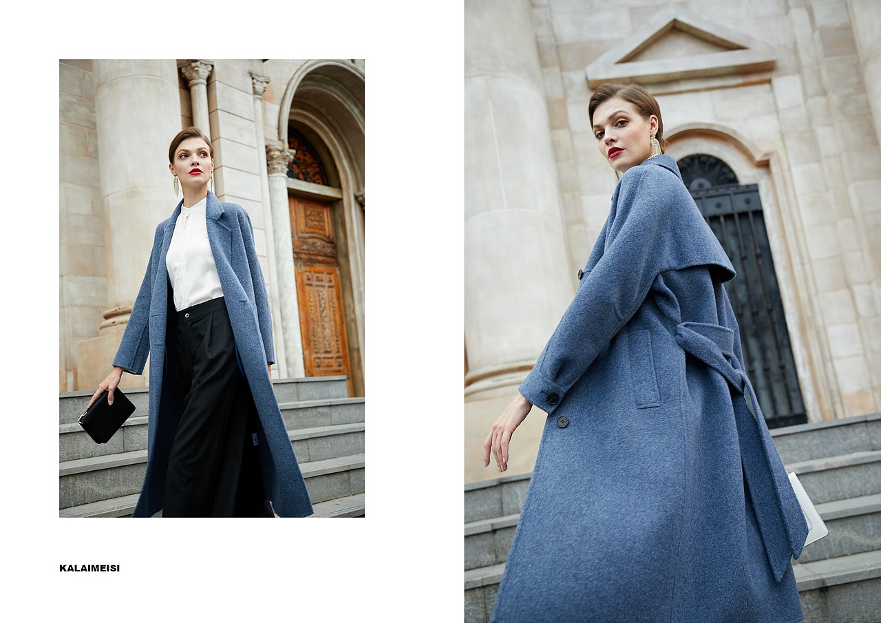 外景羊绒大衣拍摄/详情页/