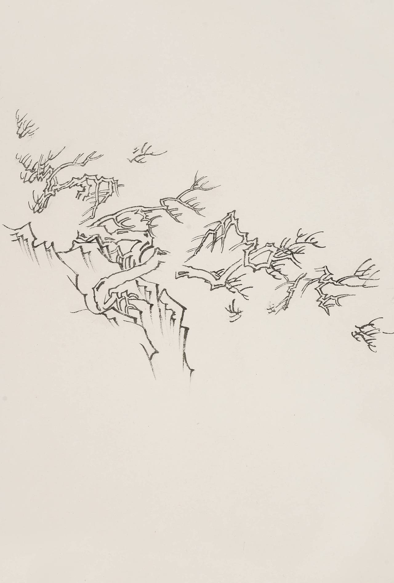 青绿山水步骤图《松隐垂钓》王军河（图ZMjA2Mjg5MDk2） - 绘画 - 站酷设计师水为邻原创素材 - 站酷ZCOOL