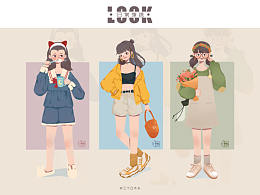 插畫LOOK || 日常穿搭插畫