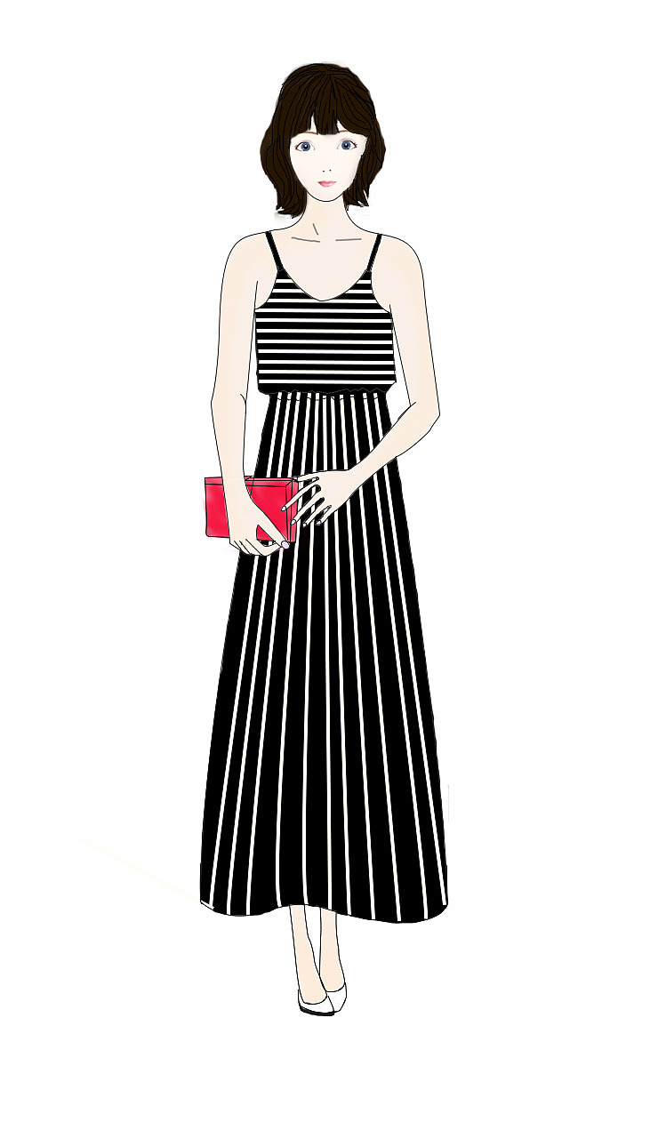 手绘练习——背影