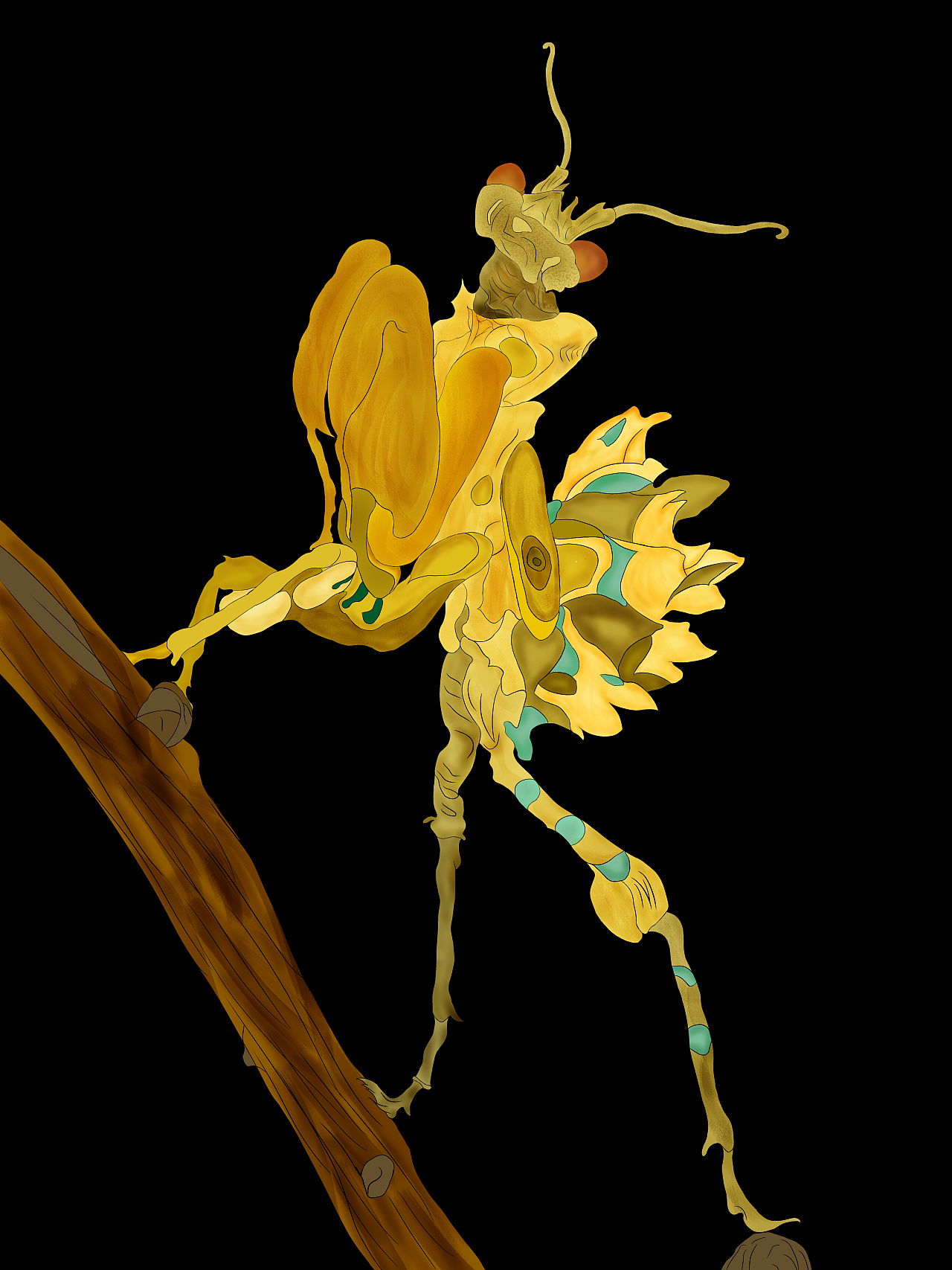 烧熟的螳螂|插画|创作习作|做个生活家lxy - 原创作品 - 站酷 (zcool)