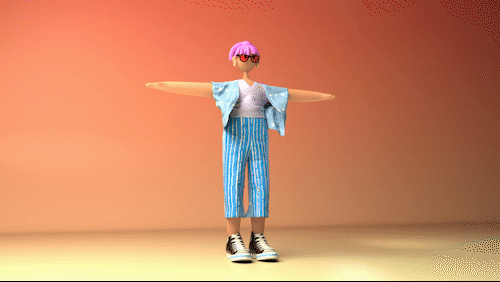 C4D character cool girl style--prorender（图ZMjQ5MDcwNzEy） - 动效设计 - 站酷设计师大脸松原创素材 - 站酷ZCOOL