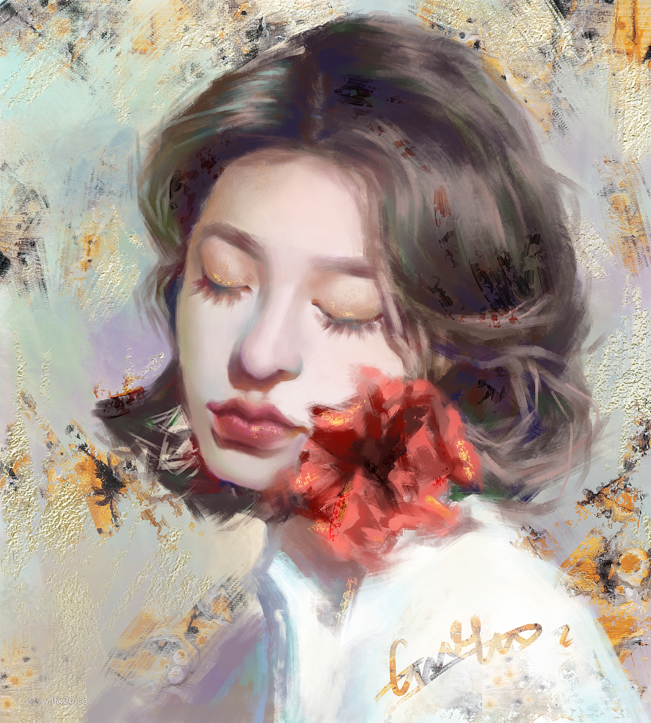 厚涂头像练习系列（图ZMjk5NjcyMDAw） - 创作习作 - 站酷设计师咸鱼趣多多原创素材 - 站酷ZCOOL