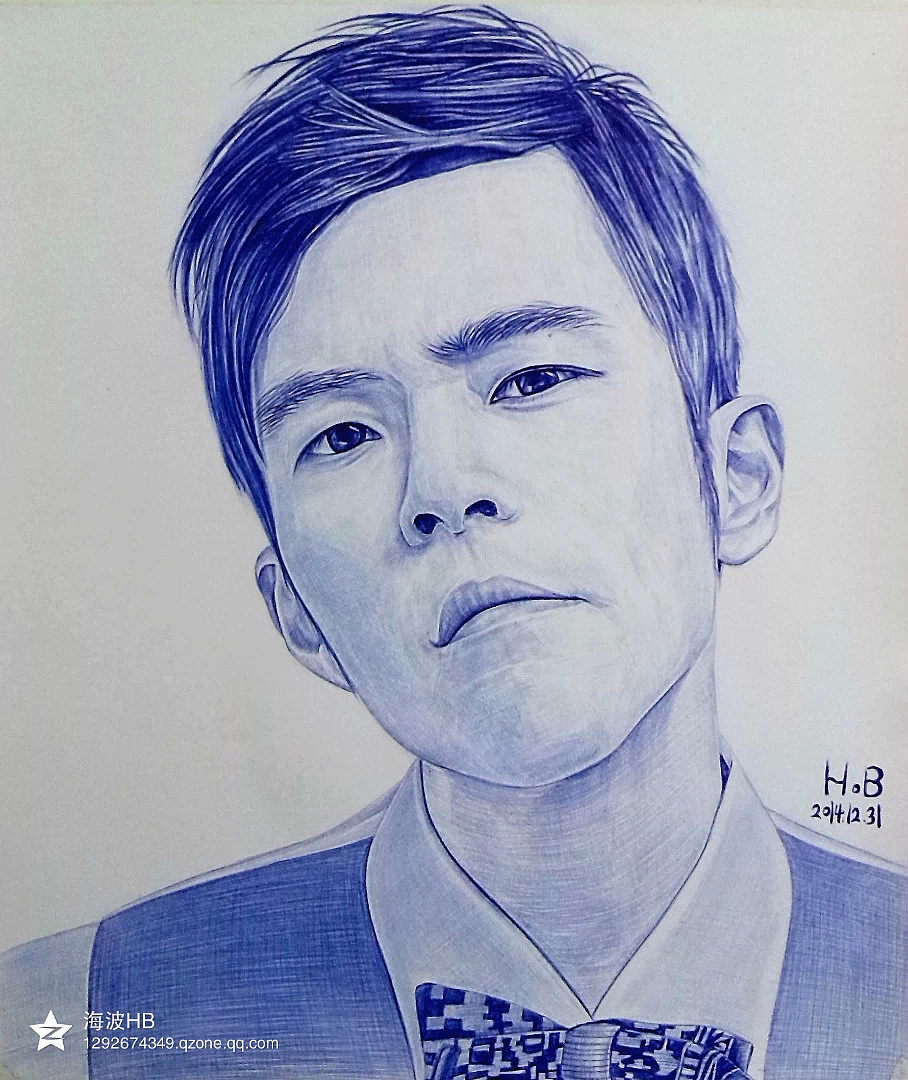 hb圆珠笔画 周杰伦 权志龙