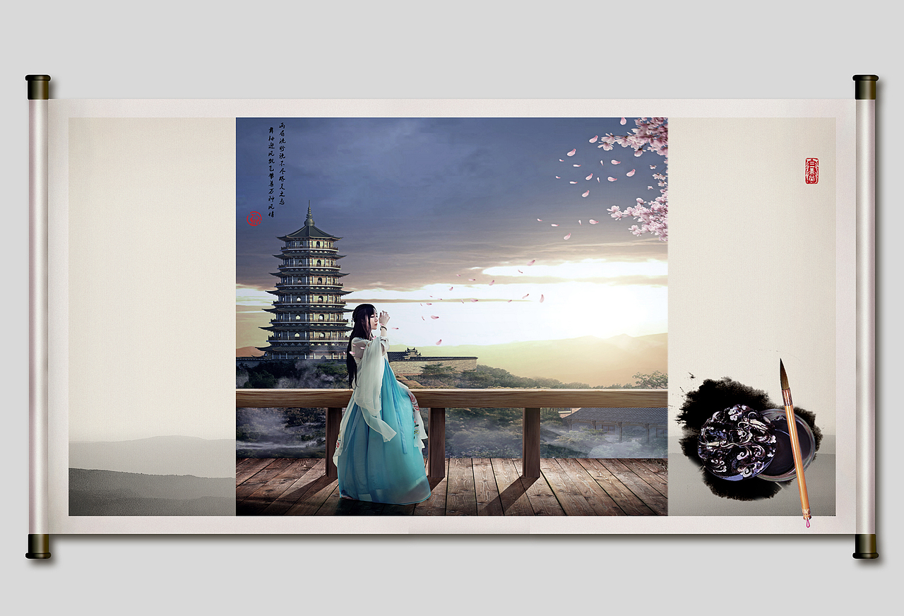 云想衣裳花想容,春风拂槛露华浓