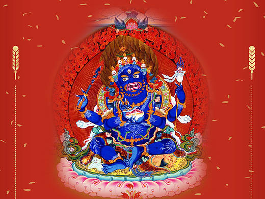 四臂玛哈嘎拉（个人主页-ZMjYwMjk0ODg=） - 闪屏/壁纸 - 站酷设计师wang265原创素材 - 站酷ZCOOL