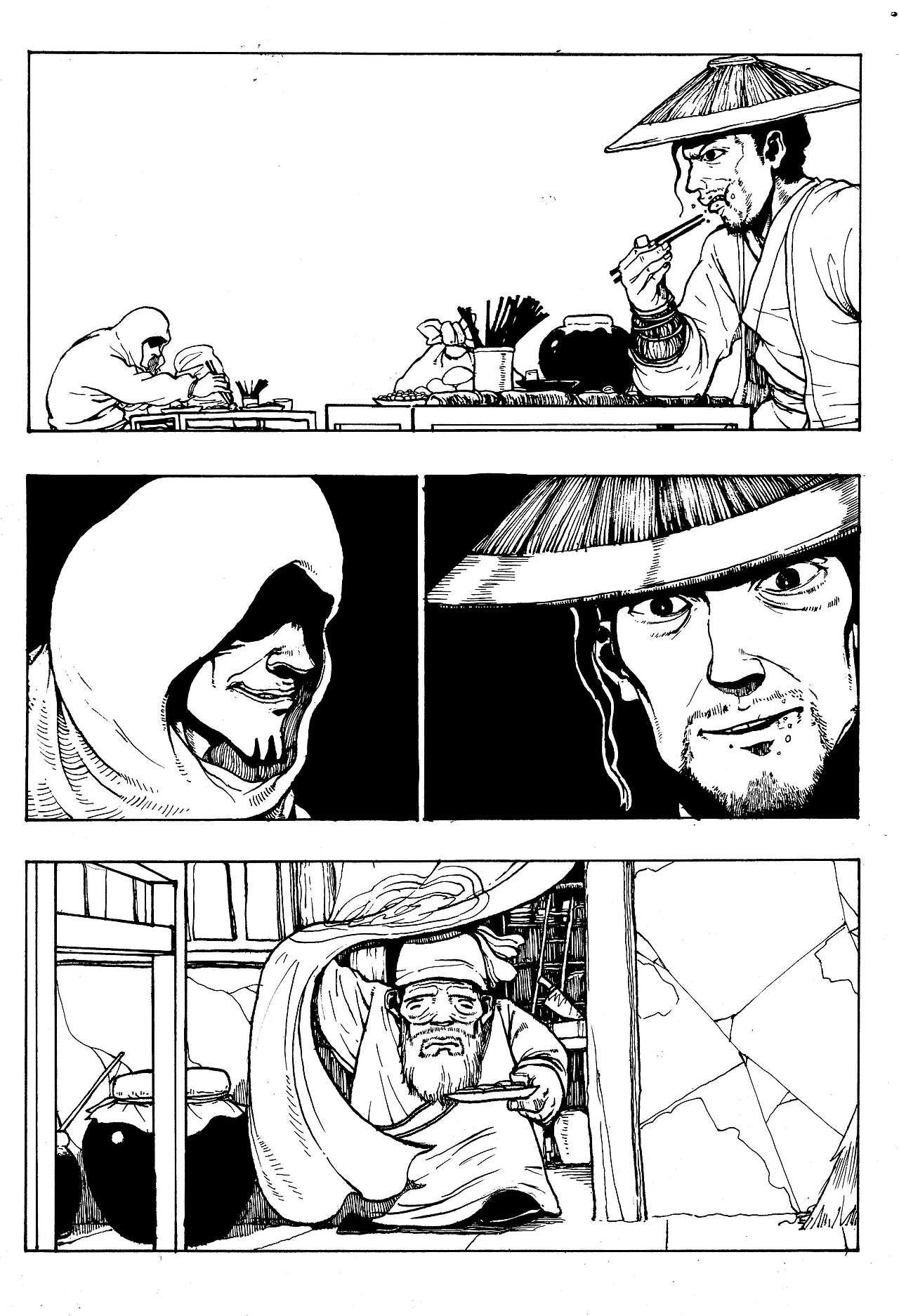 授权有妖气漫画作品，漫画《客栈》第一章 酒客（图ZMTU4NzcxMzY=） - 中/长篇漫画 - 站酷设计师Edwarde_Liu原创素材 - 站酷ZCOOL