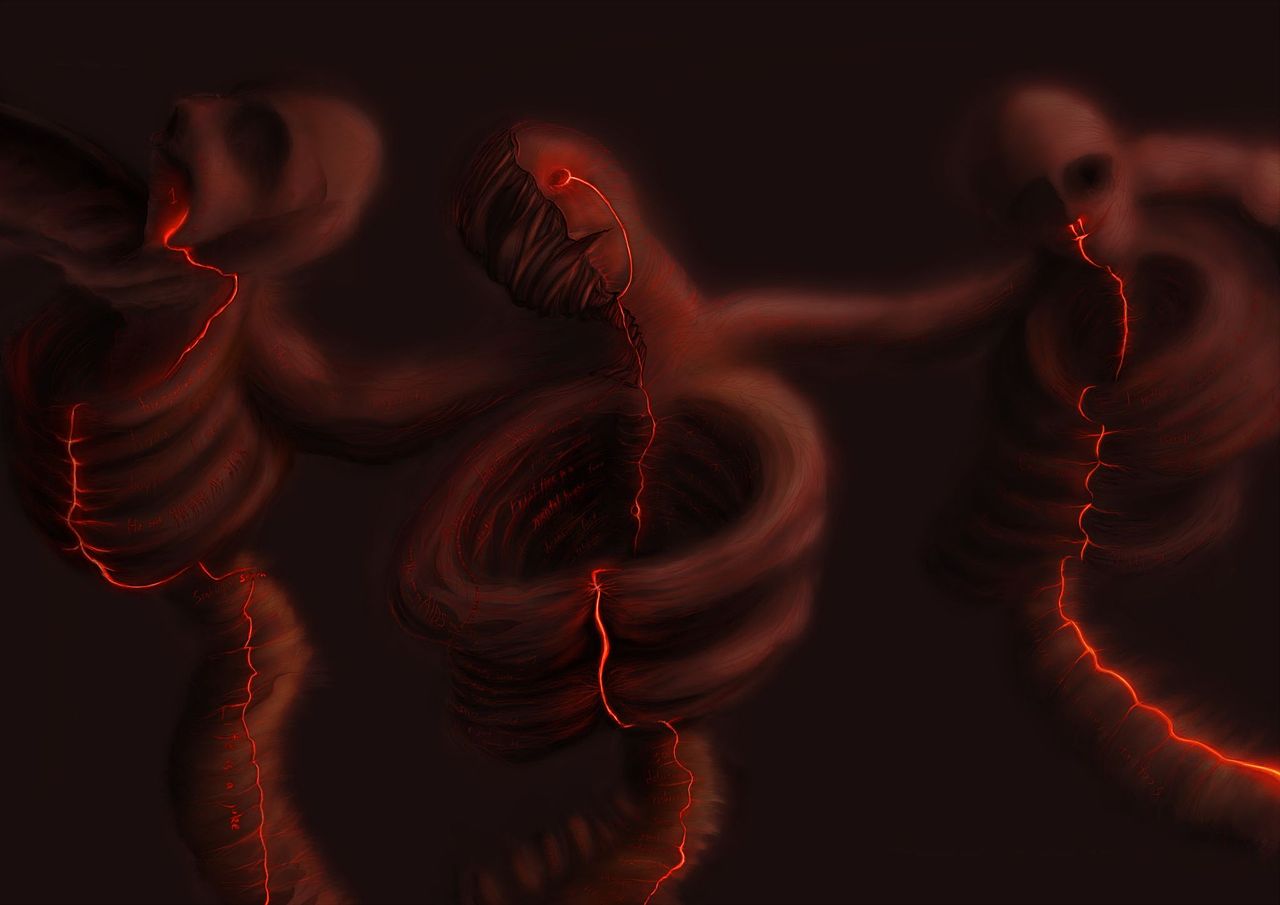 来自大三上学期“flesh and blood”（图ZMzQ4NjM0MjQ0） - 艺术插画 - 站酷设计师帆帆大魔王原创素材 - 站酷ZCOOL