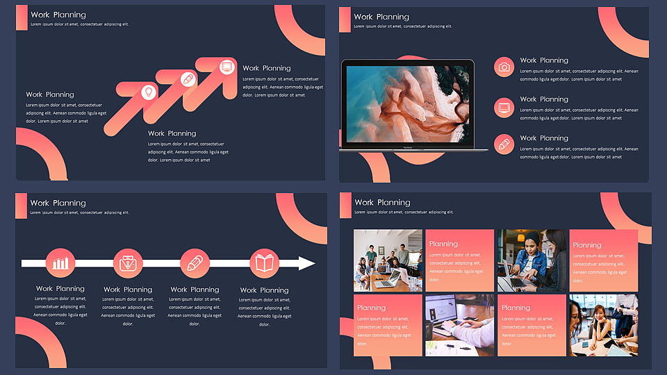 【耀你好看】欧美风渐变极简商务时尚模板
