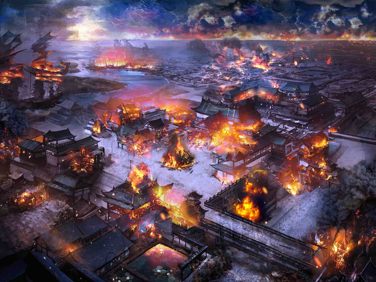 隋炀帝下扬州战后扬州