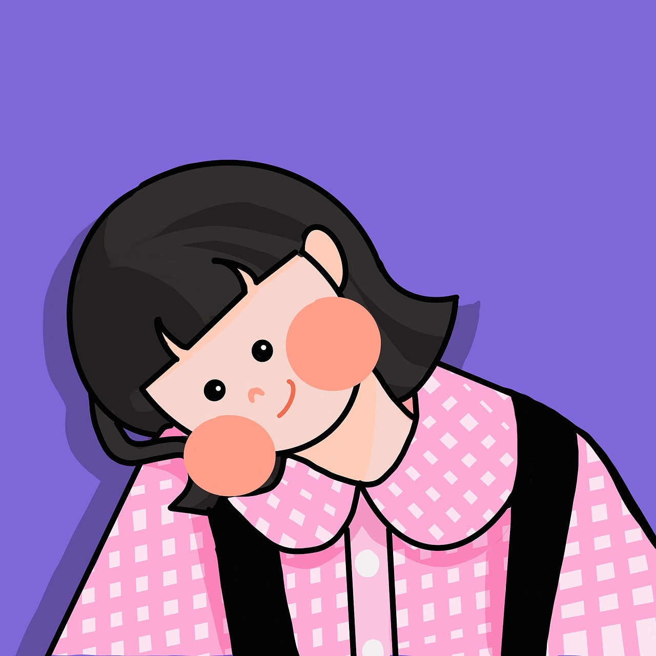 头像插画练习（图ZMzI5NDI3MTE2） - 创作习作 - 站酷设计师D可鑫原创素材 - 站酷ZCOOL