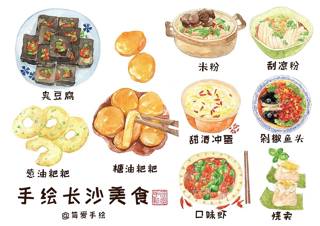 【纸上的美食】手绘水彩美食全集