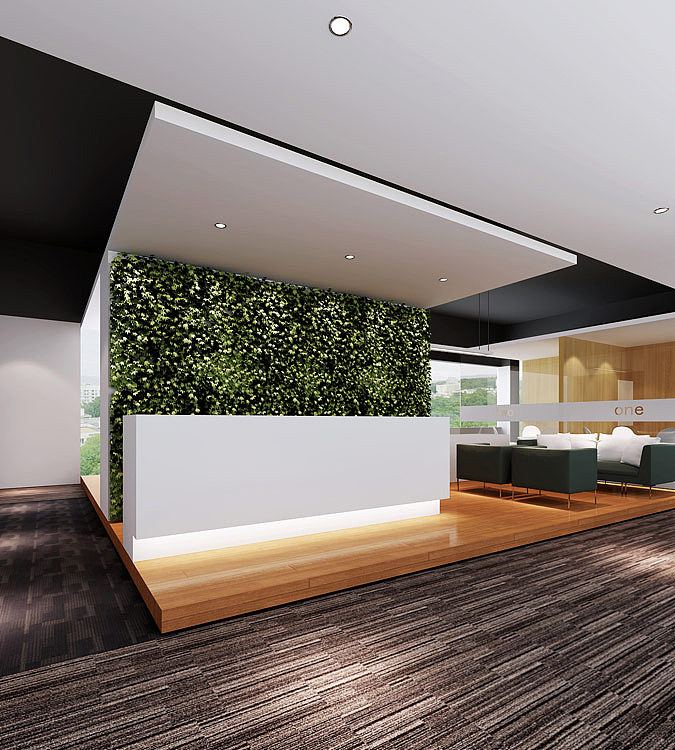 500平米简约风格办公室装修设计效果图|空间|商业空间设计|工装之家