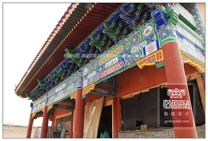 [古建筑]道文化古建彩绘-曲江楼观台（图ZMTQ0ODc1NTI=） - 新锐潮流插画 - 站酷设计师格调彩绘原创素材 - 站酷ZCOOL