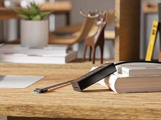 4-Ports USB 3.0 Hub