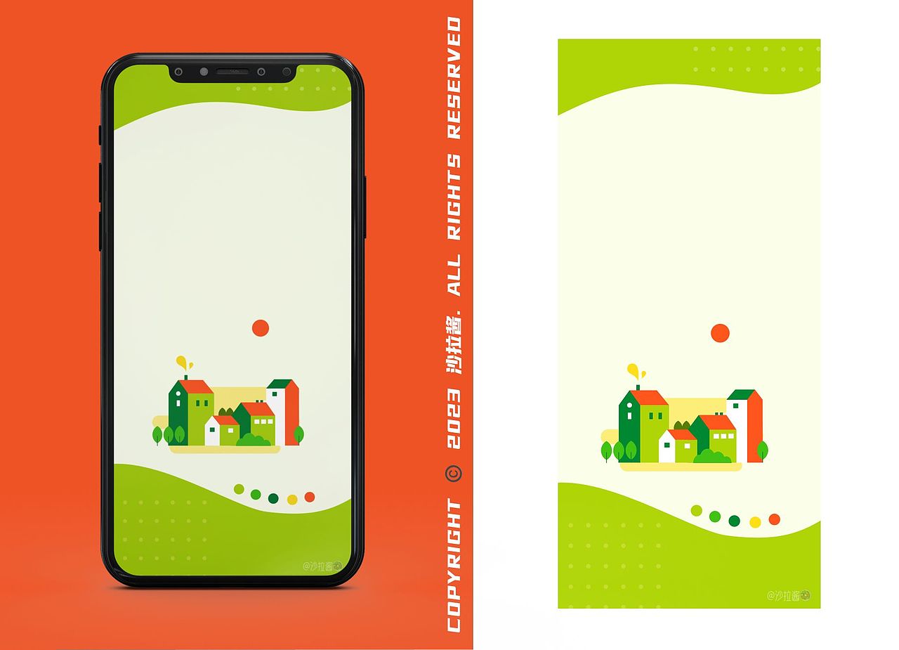 原创壁纸|玩转对比色🎨（图ZMzQwMzE0NTQw） - 商业插画 - 站酷设计师沙拉酱来画画啦原创素材 - 站酷ZCOOL