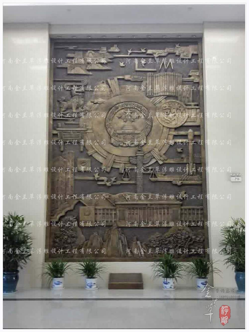 大厅玻璃钢浮雕，大厅玻璃钢浮雕设计，大厅玻璃钢浮雕定制，专业大厅玻璃钢浮雕厂家，大厅玻璃钢浮雕设计定制（图1）