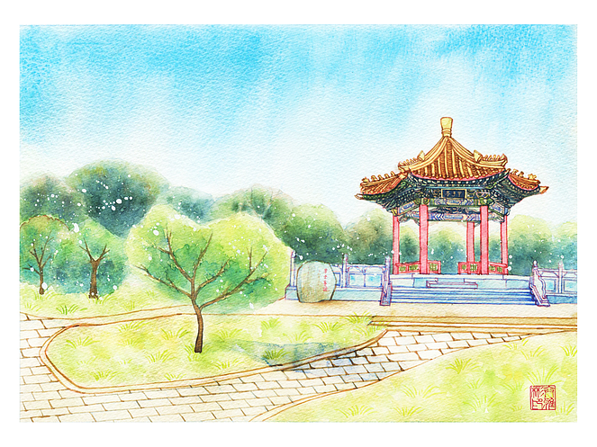 对外经济贸易大学（图ZMjI5MjI2MTI=） - 商业插画 - 站酷设计师冰盐_Ybin原创素材 - 站酷ZCOOL