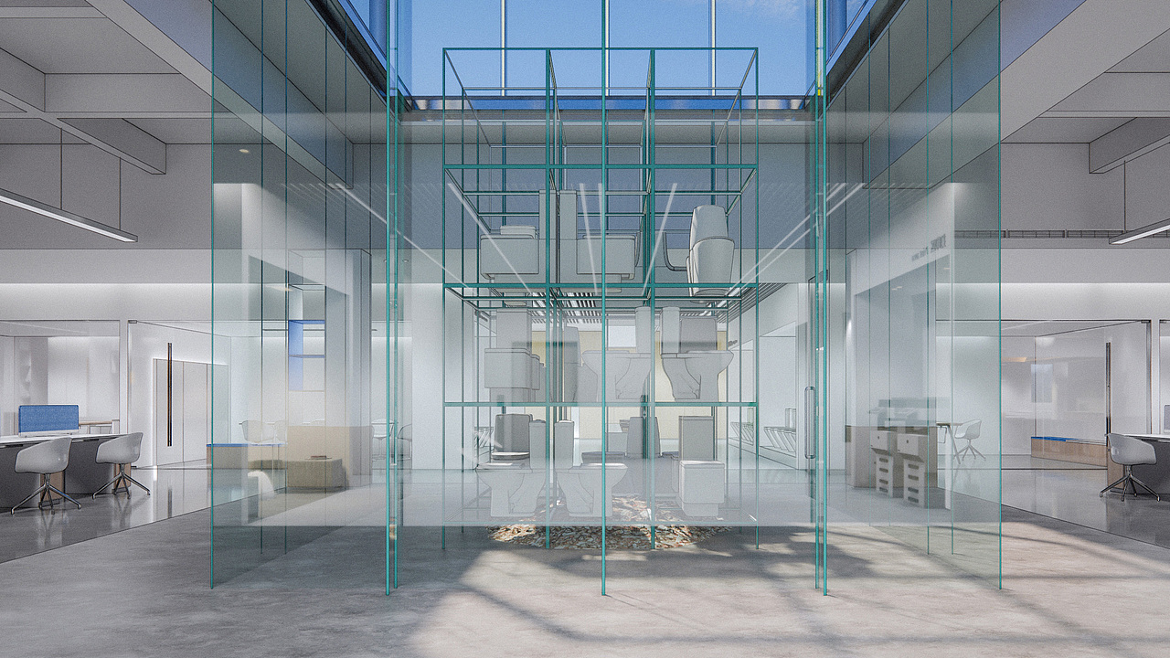 厂房改造 I 翔华办公空间室内设计 I 引光入室（图ZMjkzMzk5NDY4） - 建筑设计 - 站酷设计师言井创意NarrWell原创素材 - 站酷ZCOOL