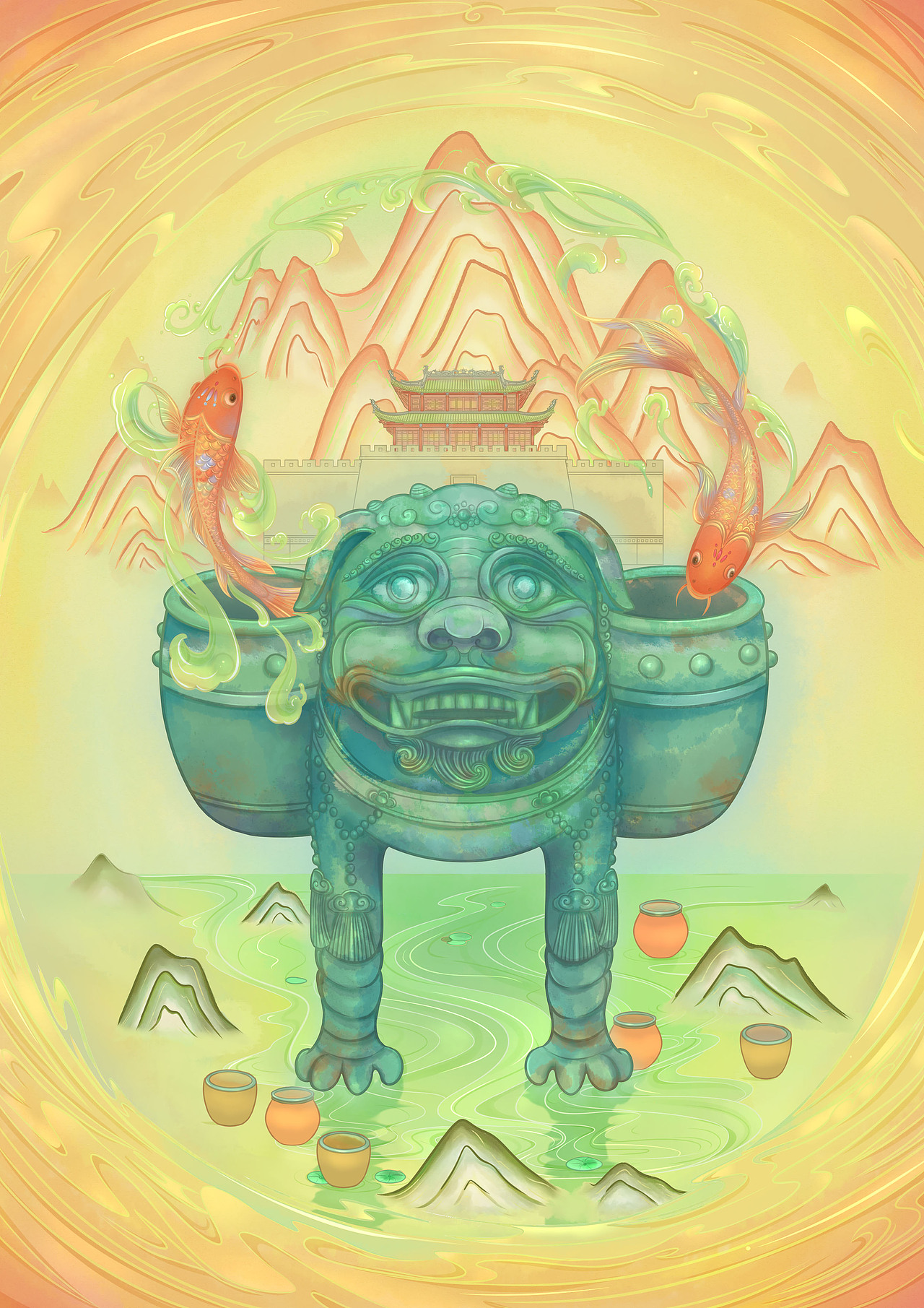 一直憨态可掬的小麒麟（图ZMzgxMzM1NjQ4） - 闪屏/壁纸 - 站酷设计师四夕宇辉原创素材 - 站酷ZCOOL