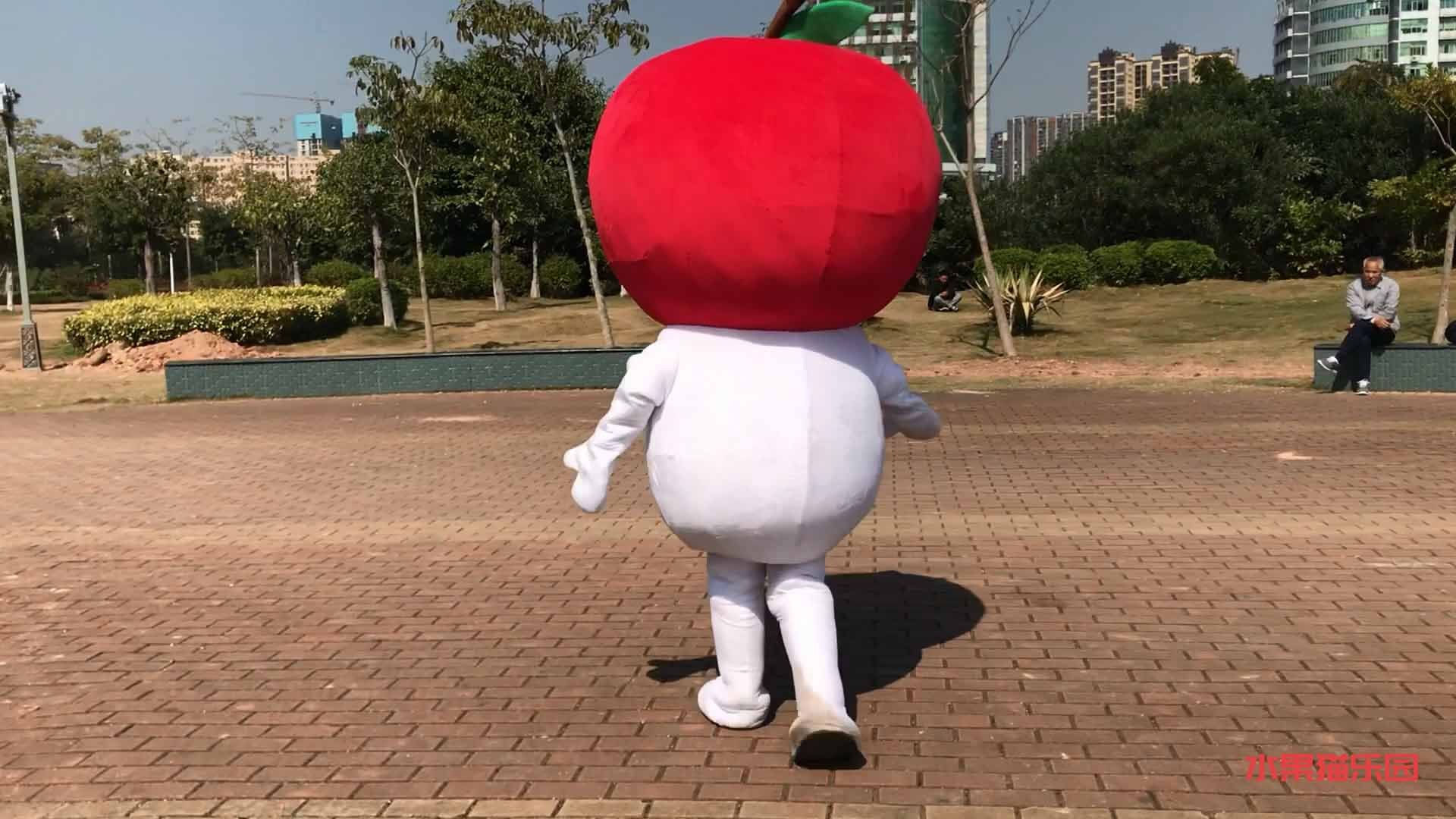 苹果猫人偶--在公园里疯