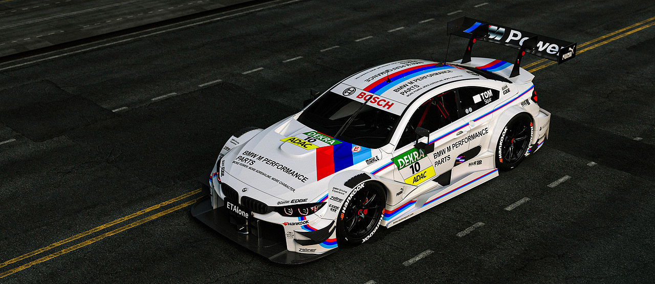 宝马m4dtm赛车渲染
