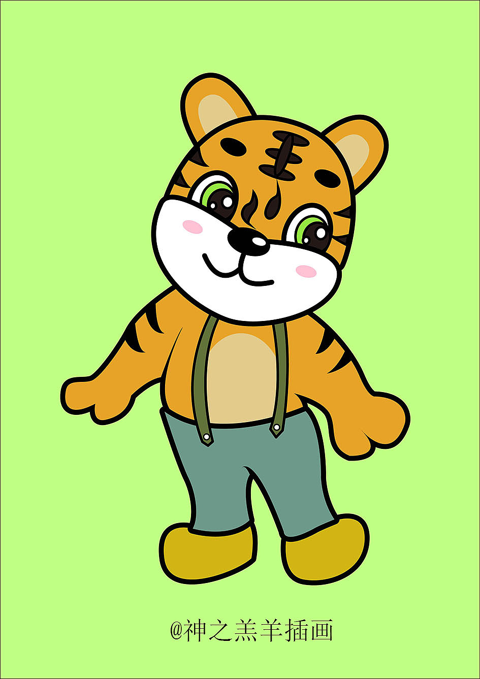 卡通老虎形象设计