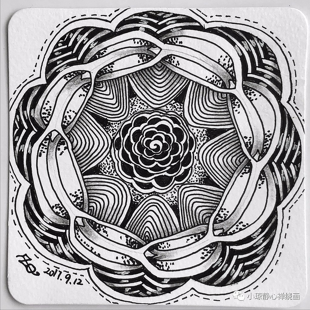 禅绕画_小琼静心禅绕画-站酷zcool