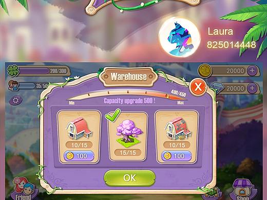 flower town游戏UI概念设计