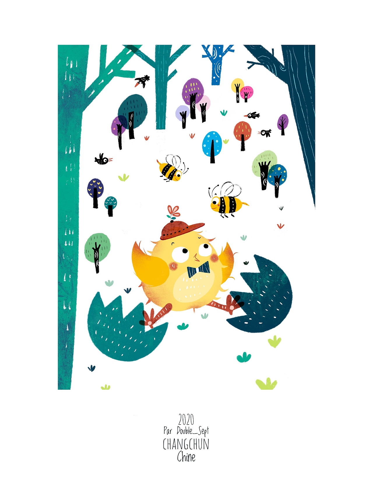 2020儿童插图板绘案例汇总