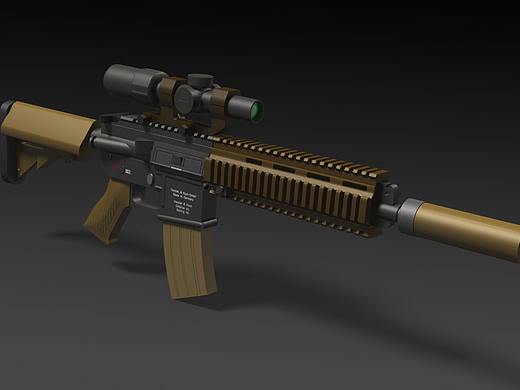 PhotoShop 3D  HK 416