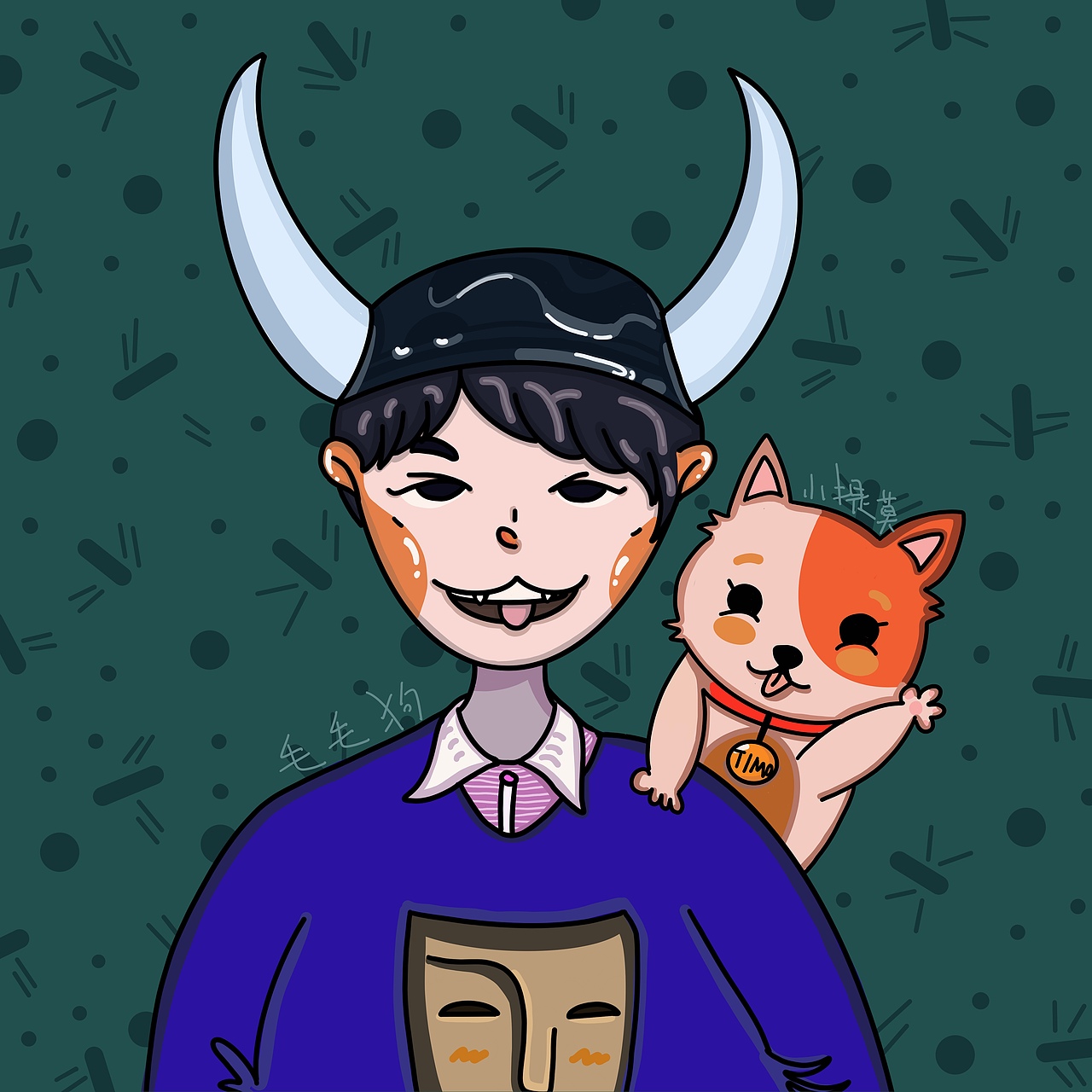 人物头像（图ZMTQ0MDYxNzY4） - 艺术插画 - 站酷设计师画白白原创素材 - 站酷ZCOOL