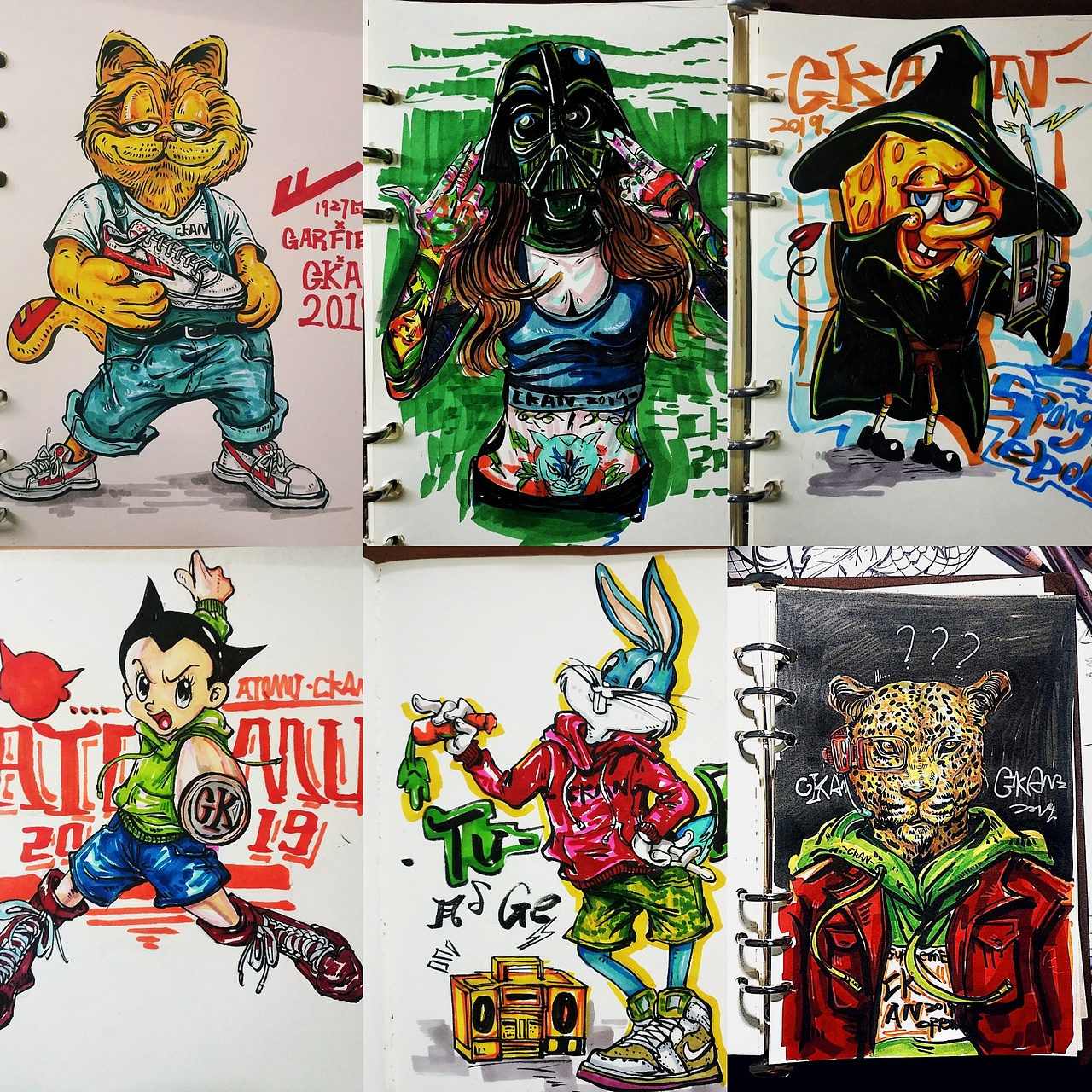 CKAN2019年插画合集（图ZMTkxODk4MDQ4） - 新锐潮流插画 - 站酷设计师CKAN程阿砍原创素材 - 站酷ZCOOL