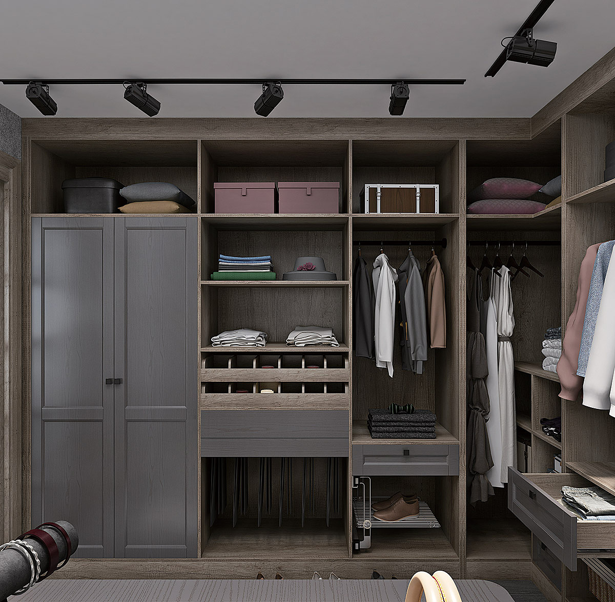 意式轻奢极简全屋定制案例赏析--高级灰系列