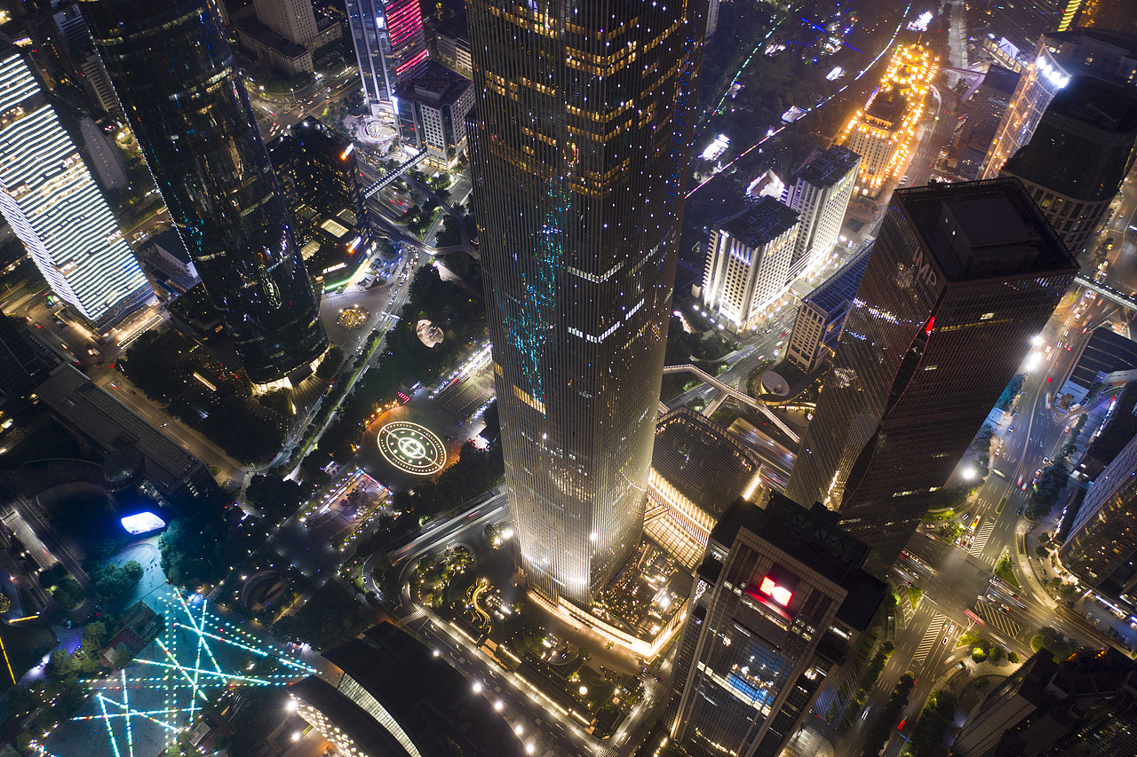 广州东塔夜景航拍后期练习