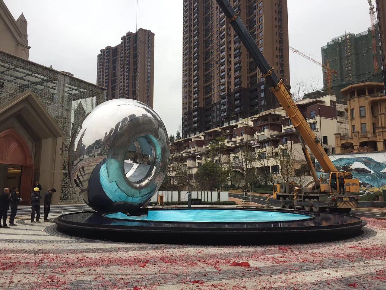 不锈钢水景雕塑 园林售楼处水景雕塑（图ZMjMxMjgwNTA0） - 工艺品设计 - 站酷设计师高档金属制品原创素材 - 站酷ZCOOL