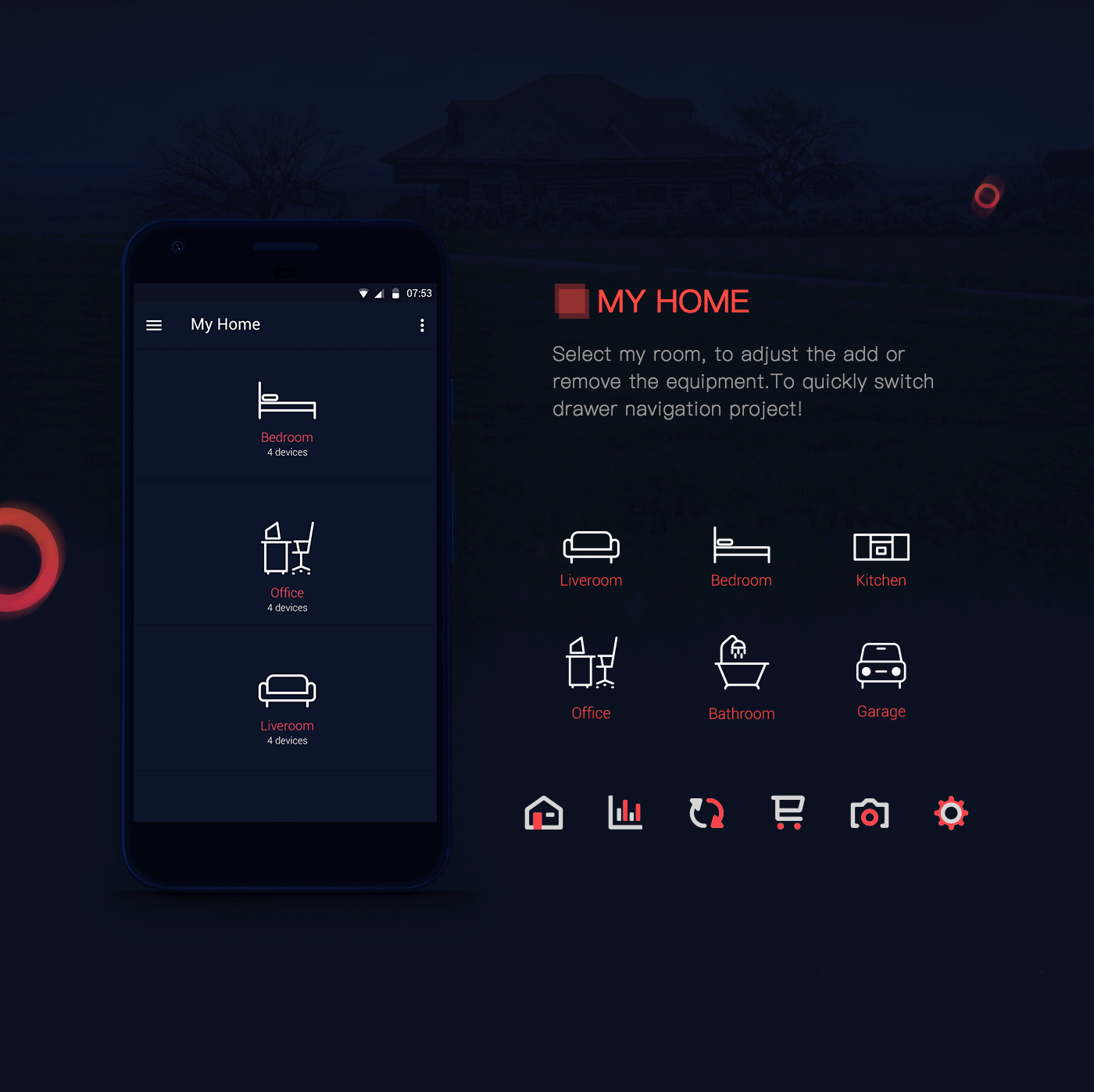 S&HOME APP For Material design(图ZNzQwNDY0NzI=) - APP界面 - 站酷设计师DOTHINK_DESIGN原创素材 - 站酷ZCOOL