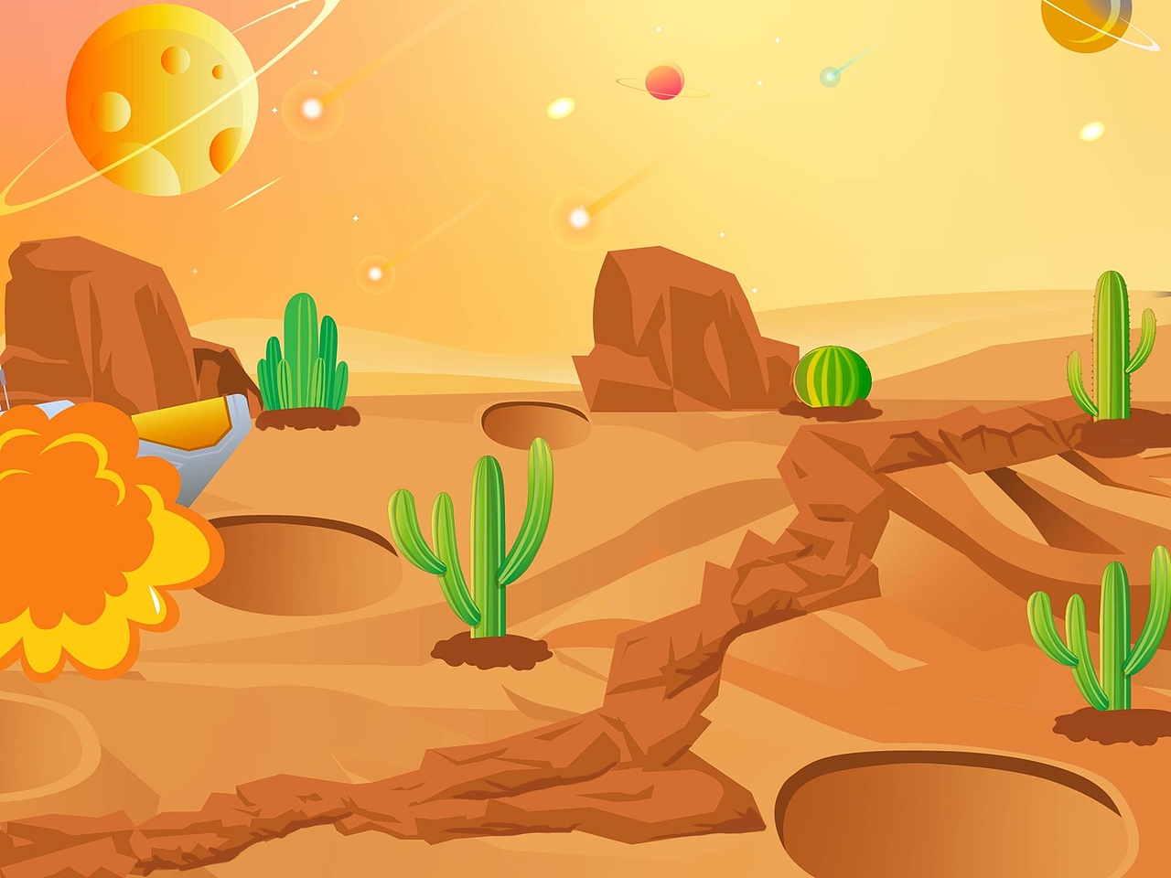 星球|插画|创作习作|何呵哈哦_原创作品-站酷zcool